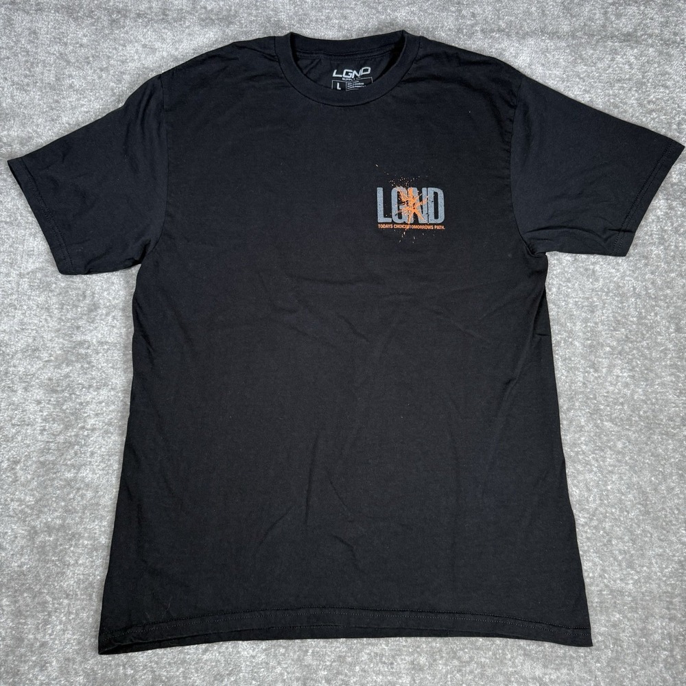LGND Supply Co T-Shirt Men's Large Black‎ Short Sleeve Today's Choice